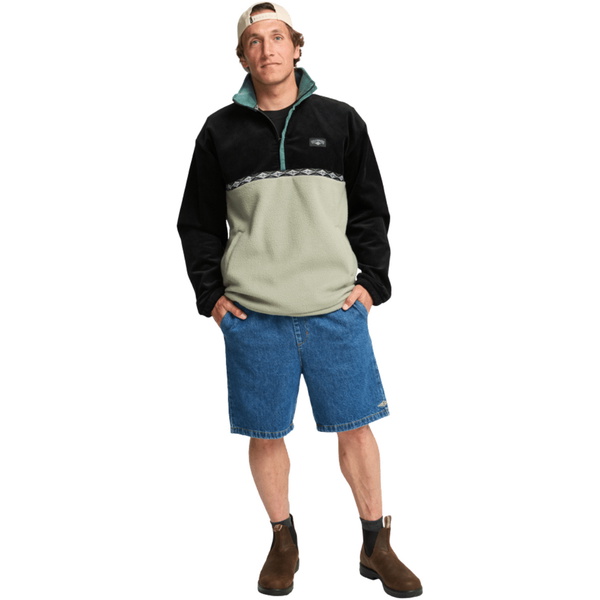 2025 Billabong Männer Space Lobster Half Zip Sweater EBYFT00143 - Sagebrush